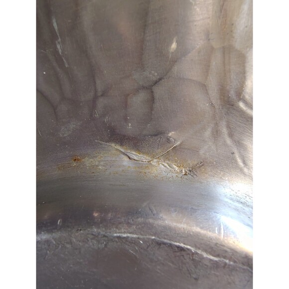 Vtg Hand Forged Everlast Metal Decorative Tray Charger Centerpiece Floral Fruit - Picture 7 of 7